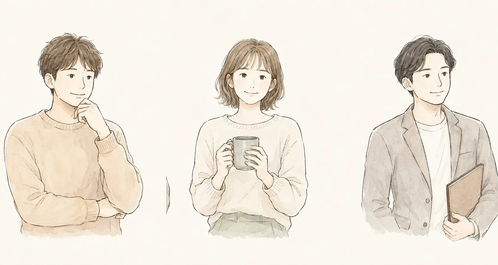パートナー、親しい友人、仕事で関わる人